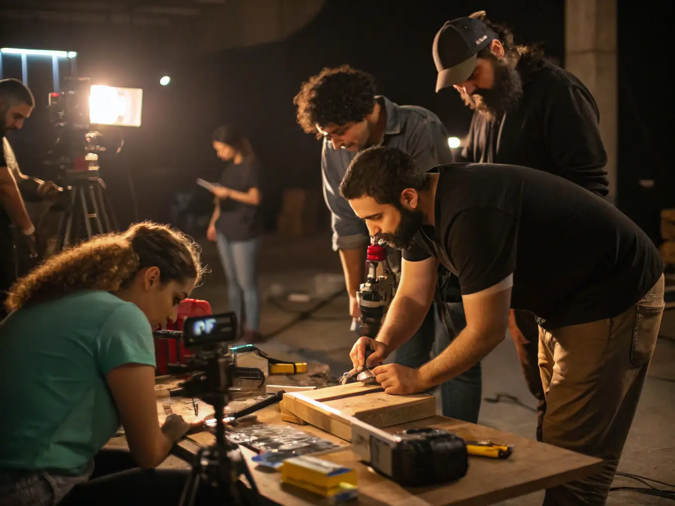A vibrant image depicting community members actively participating in a local workshop, showcasing hands-on learning and collaboration.